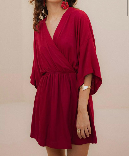 Vestido Kimono Vermelho