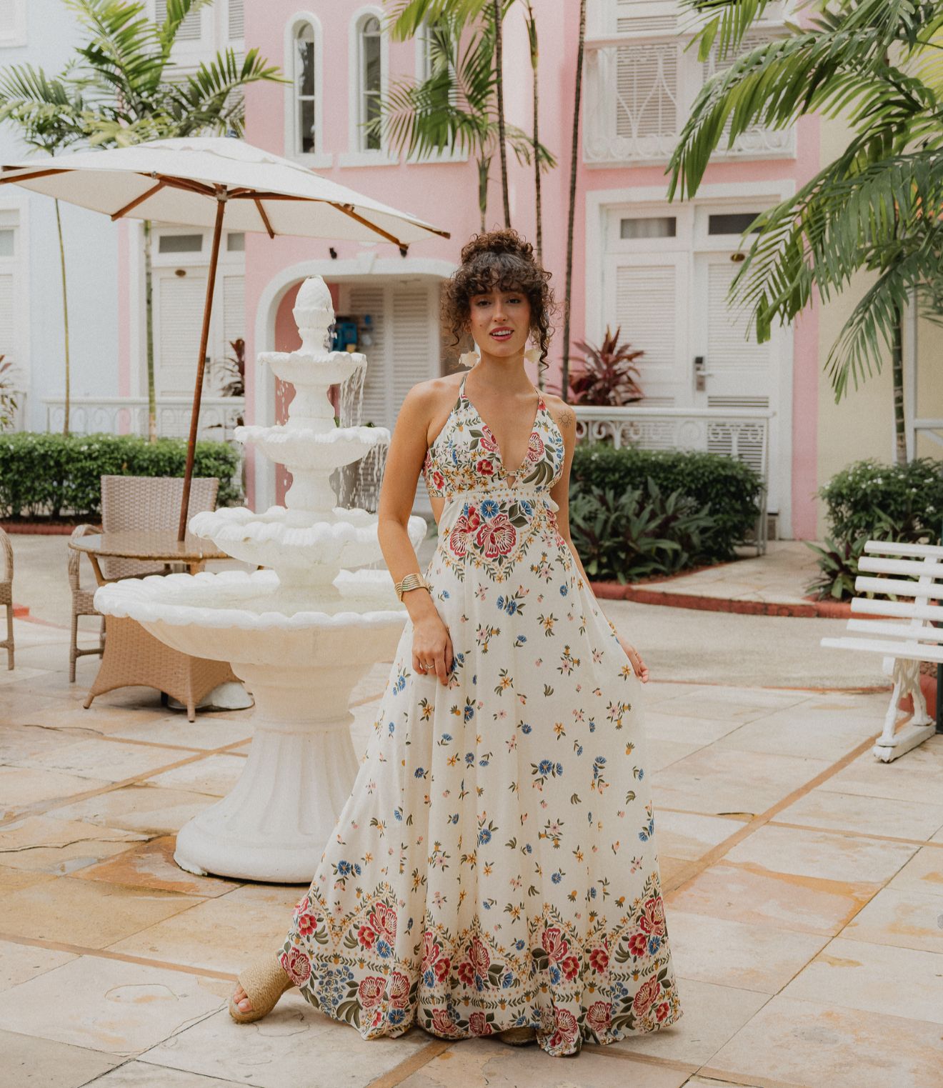 Vestido Florir Decote