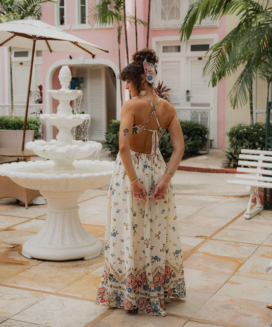 Vestido Florir Decote