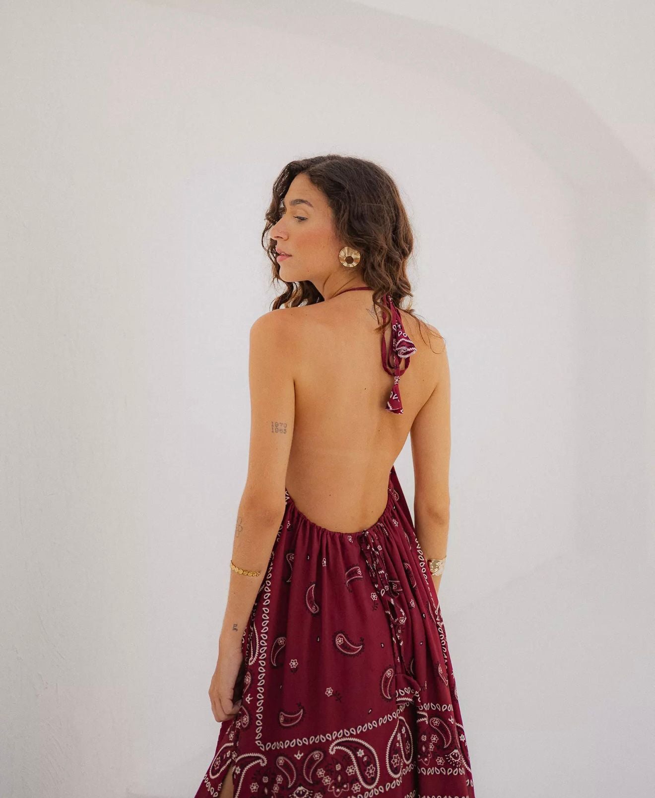 Vestido Bordo Costa Nua