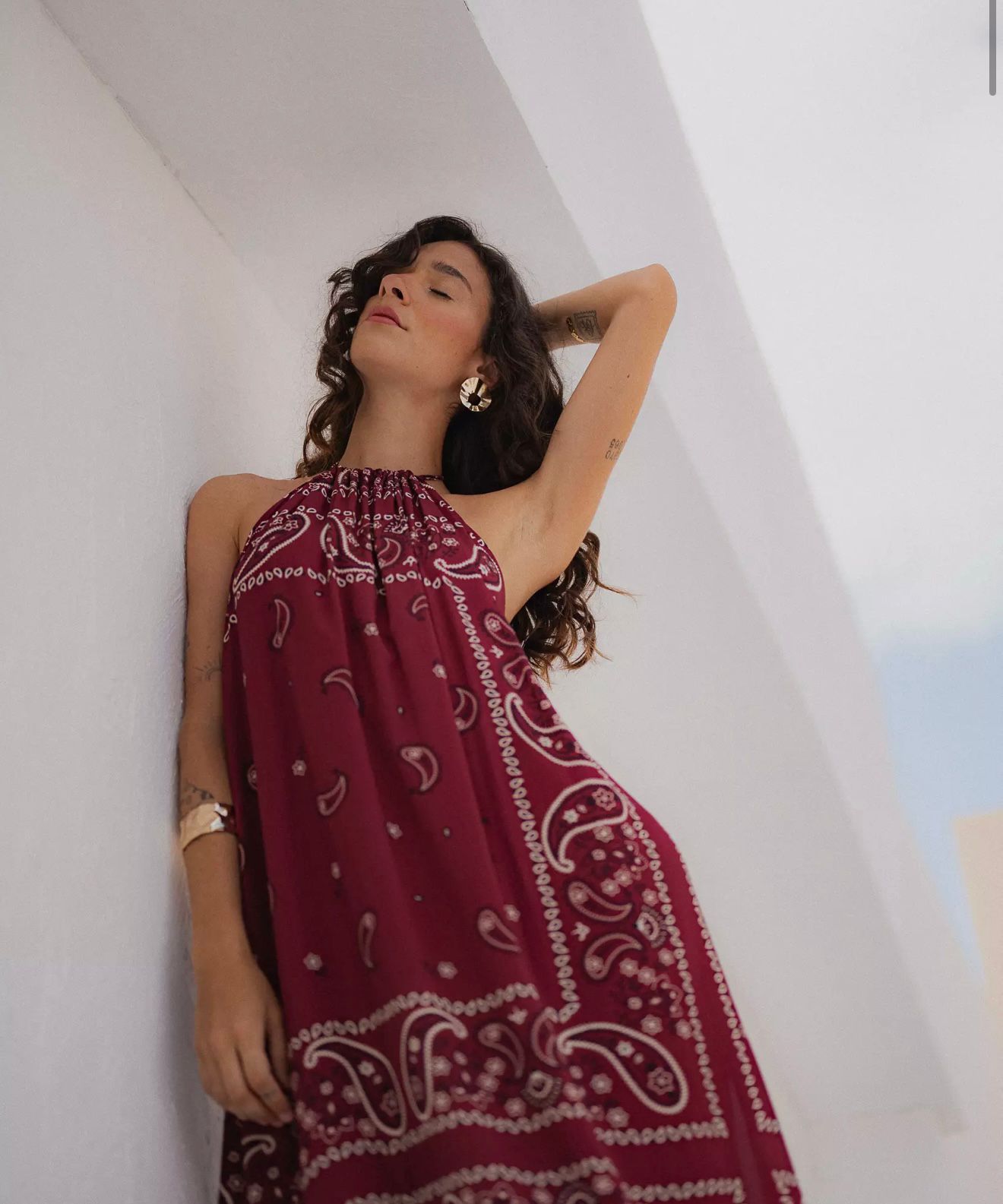 Vestido Bordo Costa Nua