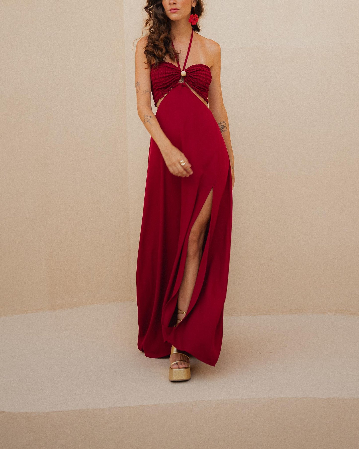 Vestido Eduarda - Vermelho